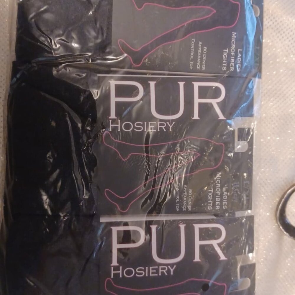 6 Pack Heather Gray Ladies Tights PUR Microfiber Winter Holiday New